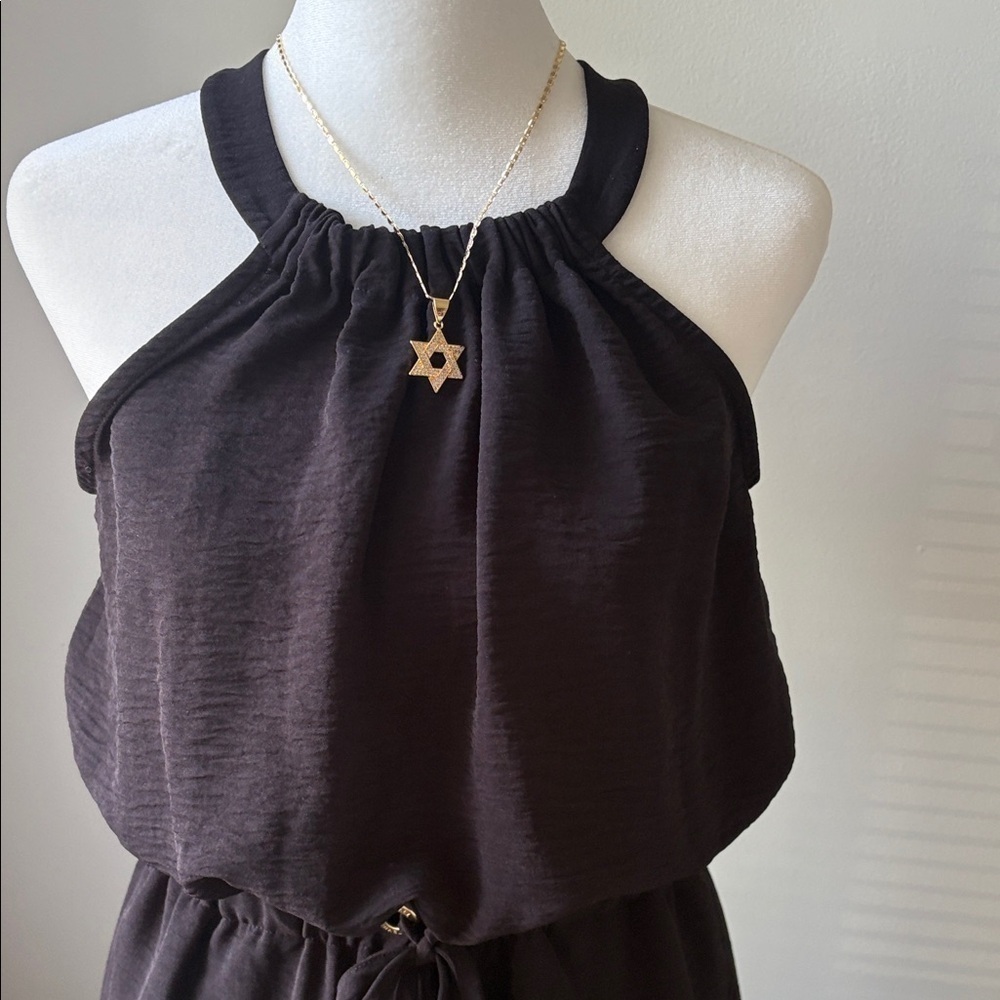 MICHAEL Michael Kors Black Halter Jumpsuit - Picture 2 of 7